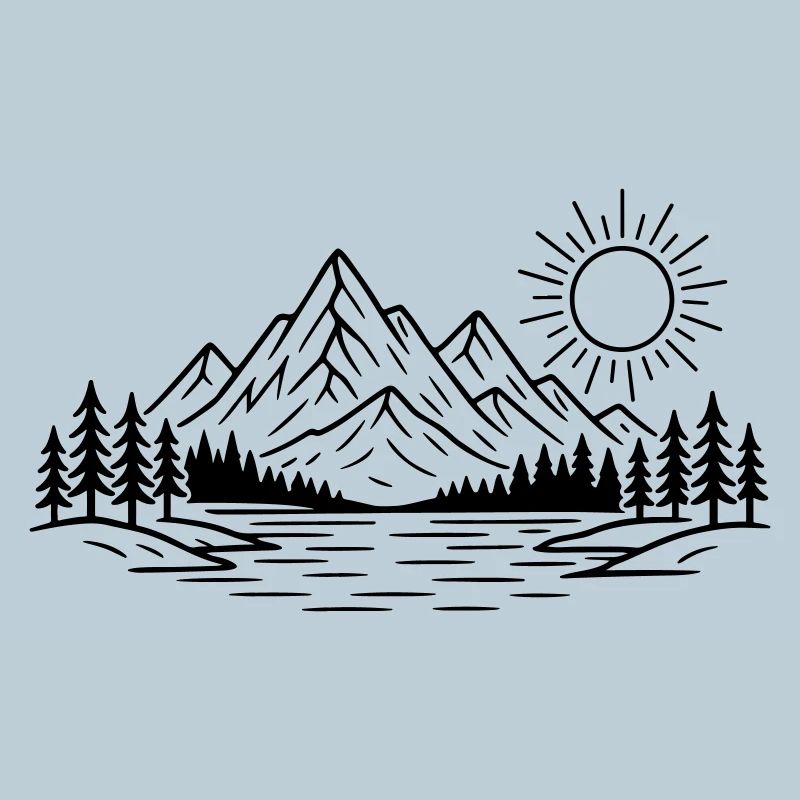 Mountains Nature Forest