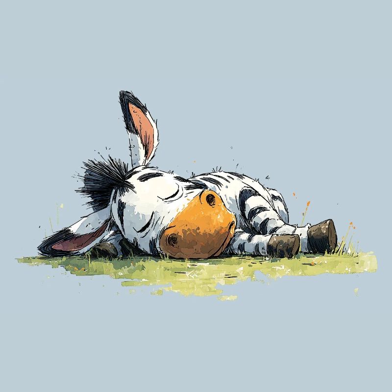 Sleeping Zebra