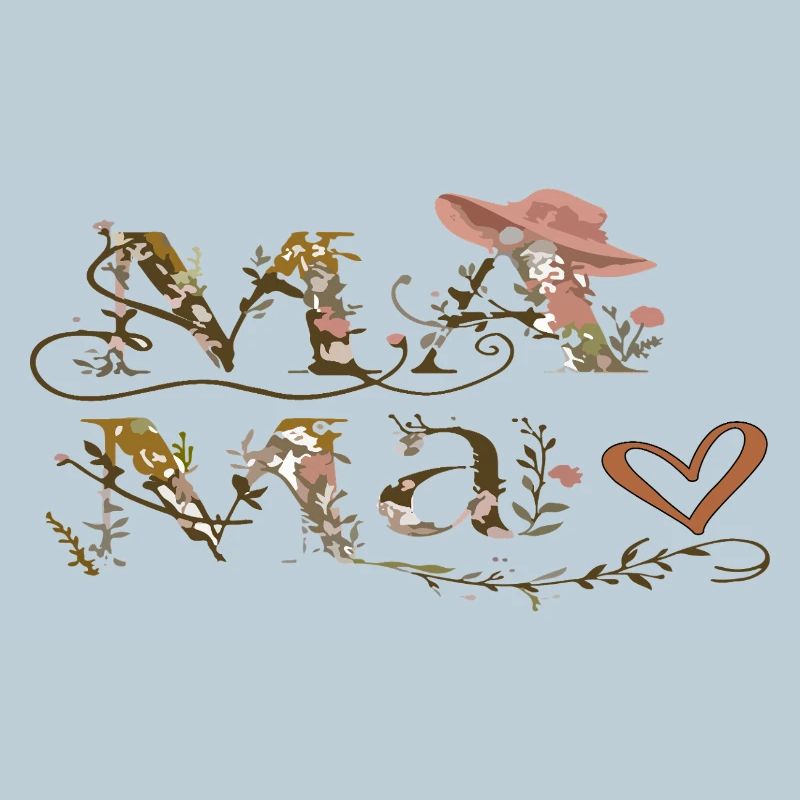 Lettres de Fleurs Maman