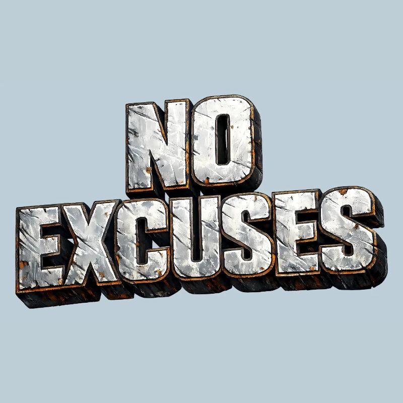 No excuses: hard metal text