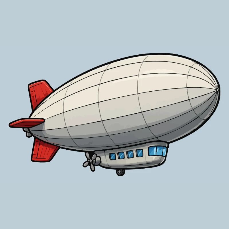 Luftschiff Cartoon Zeppelin