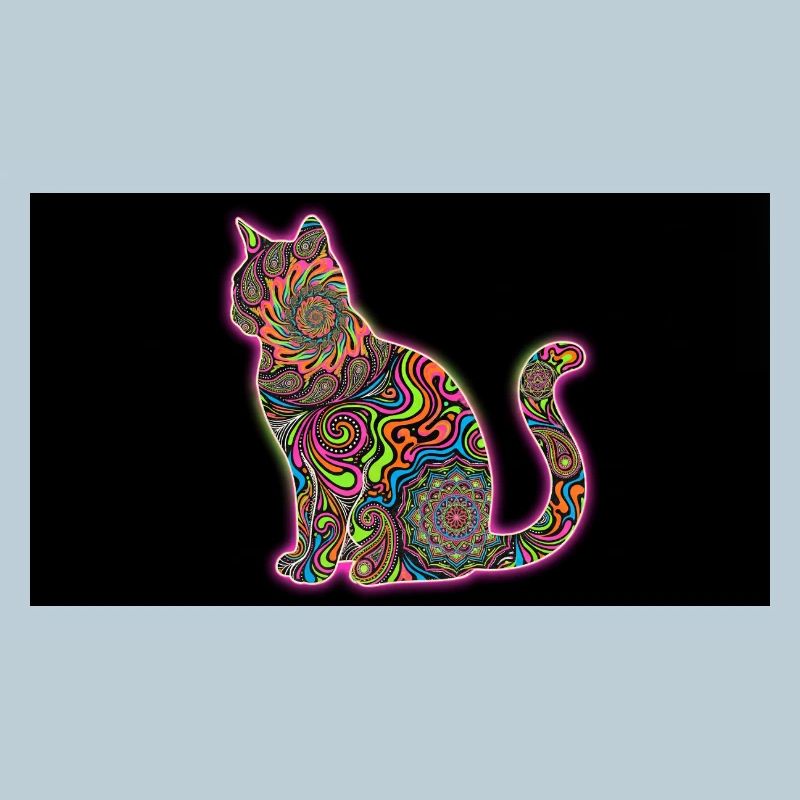 Psychedelische Katzenmuster