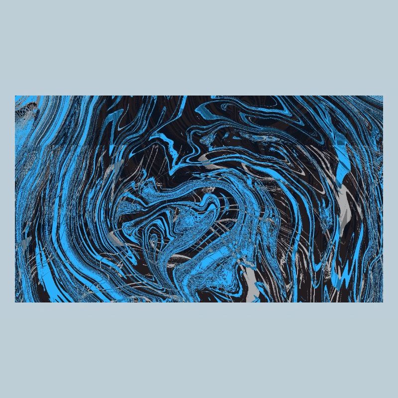 Blue Black Marble River