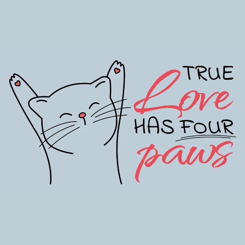 Cœur et amour pour les animaux Conception de texte