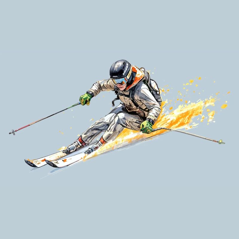 Skifahrer