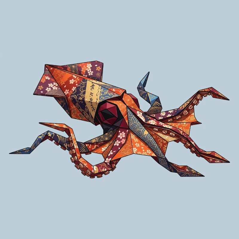 Origami-Krabben-Patchwork