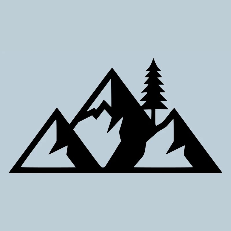 Mountains Fir Forest Silhouette