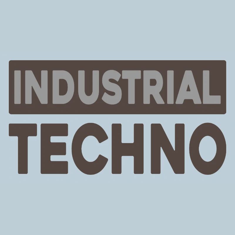 Industrielle Techno-Typografie
