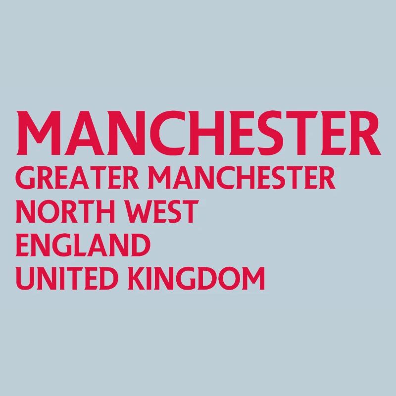 Manchester – England Lyric Design
