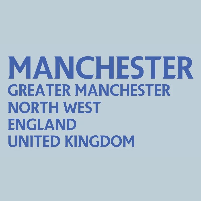 Manchester – England Lyric Design