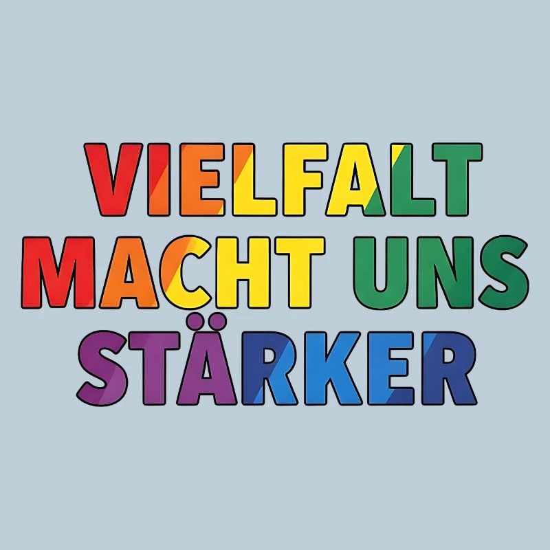 La diversité nous rend plus forts – Regenbogen Design