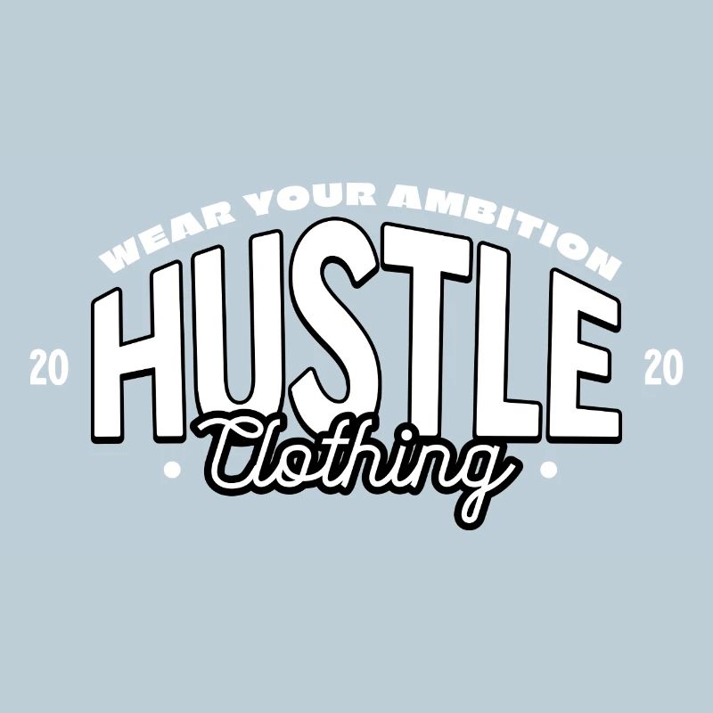 Hustle Attitude Logo Print