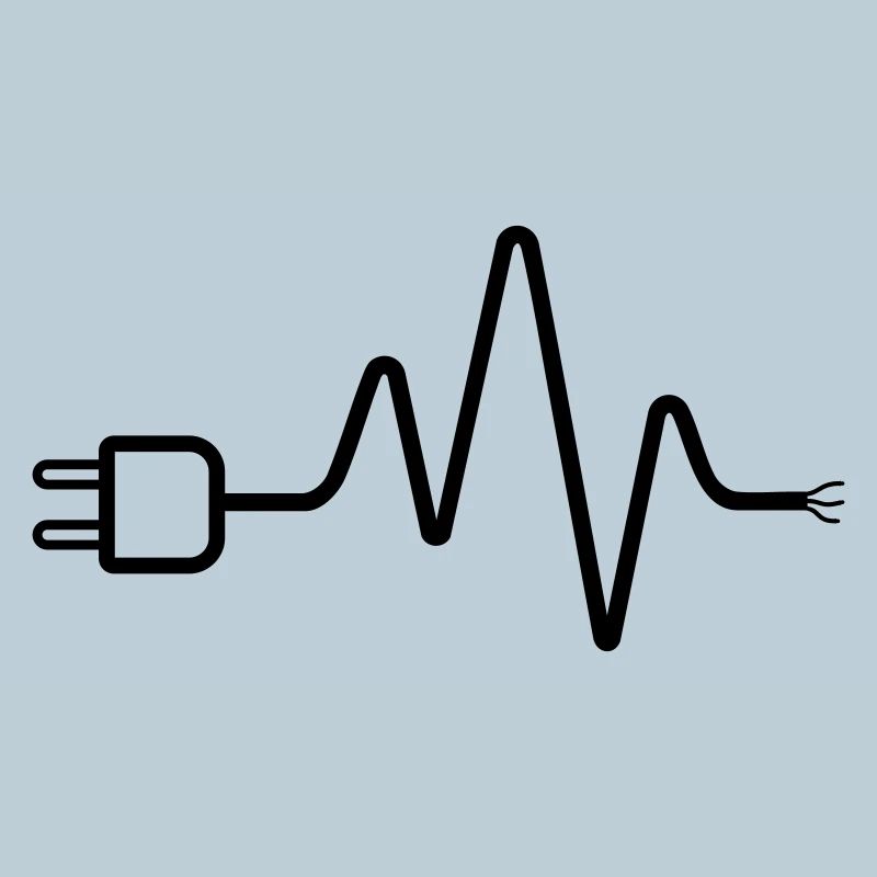 Electrician ECG Plug Cable Heartbeat