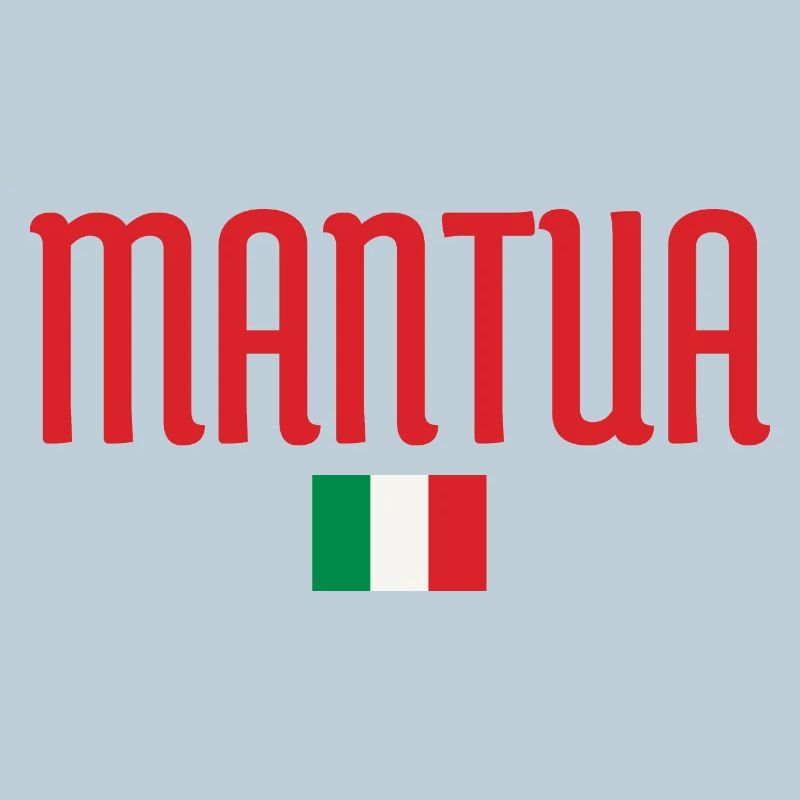 Drapeau de Mantoue-Italien Typographie audacieuse inspirée