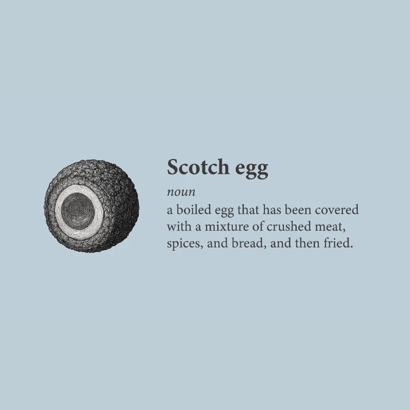 Scotch Egg Dictionary Art Tee