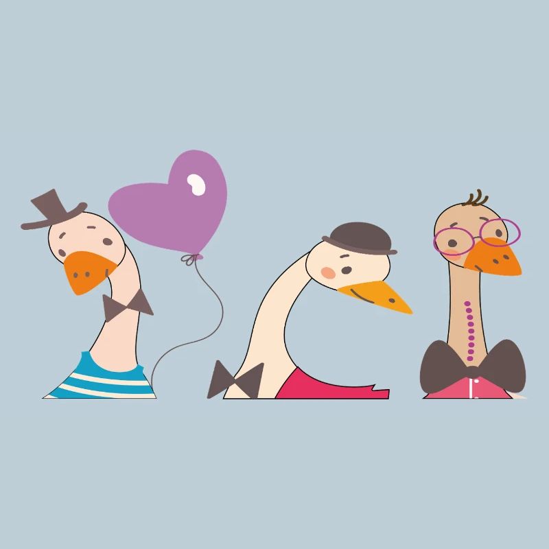 funny geese