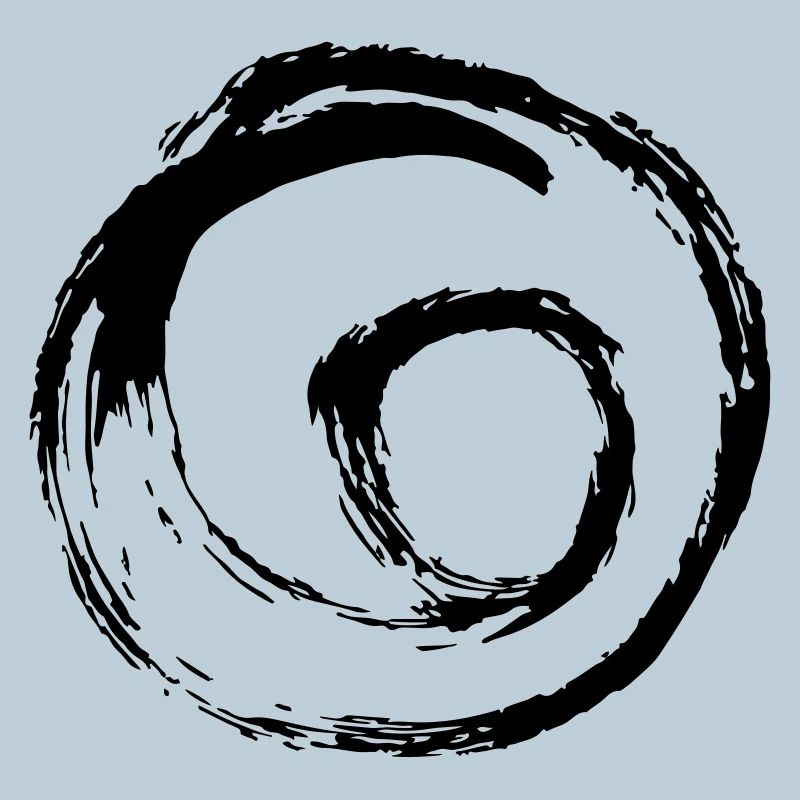 Spirale tourbillon point de cercle tourbillon dessiné à la main