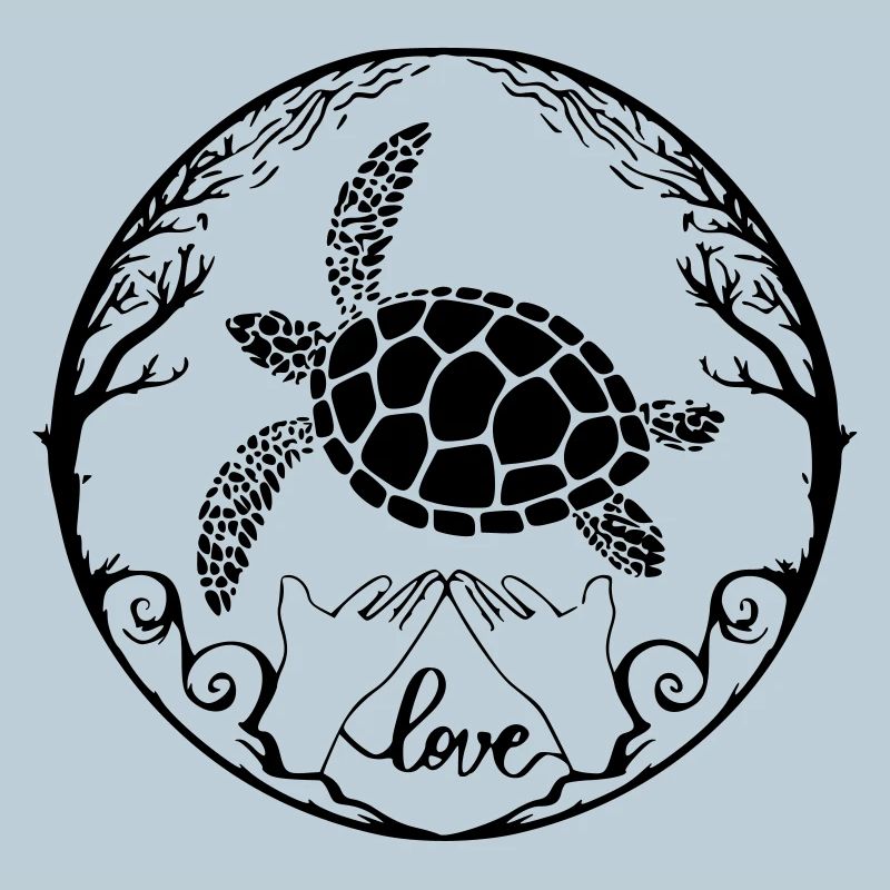 Sea turtle love