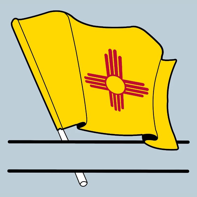 Flag New Mexico text banner