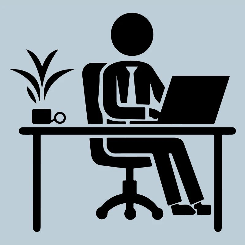 Arbeiter Computer Job Schreibtisch