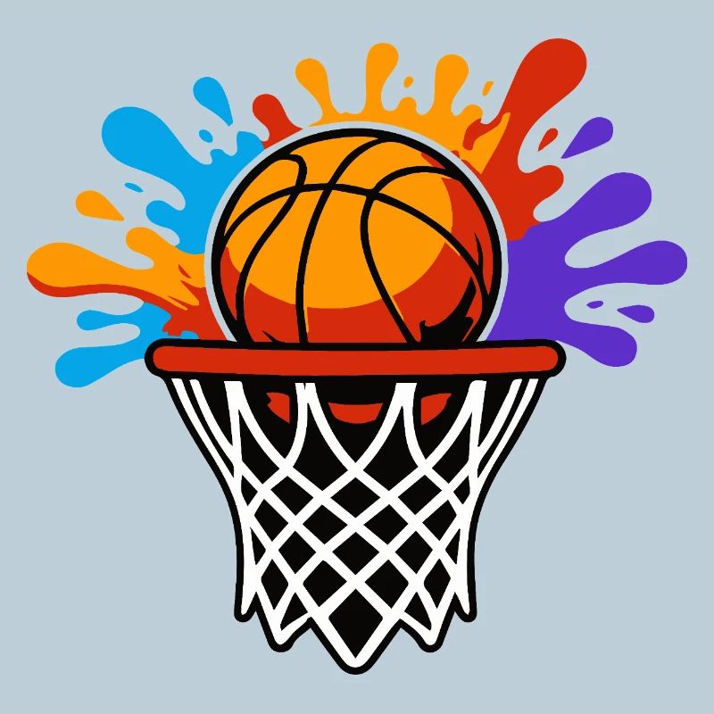 Basketball Splash Hoop Burst