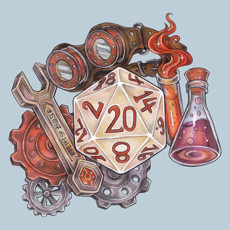 Jeu de rôle : D20 D, Artisan de cadeaux de dés sur table
