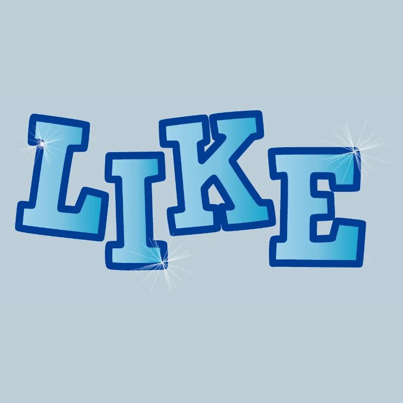 LIKE LETTERING with gloss