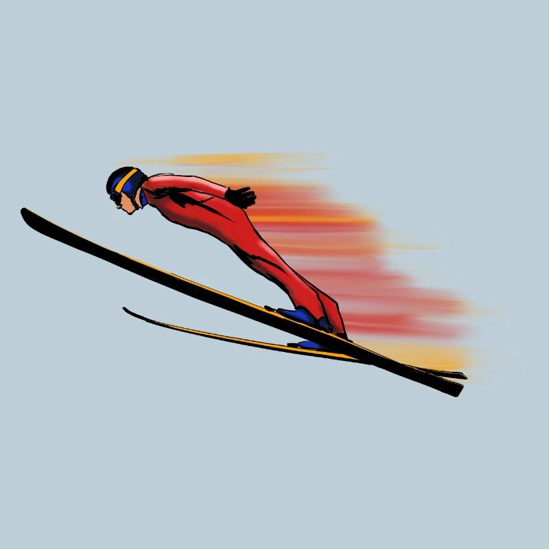 Ski jump jumper