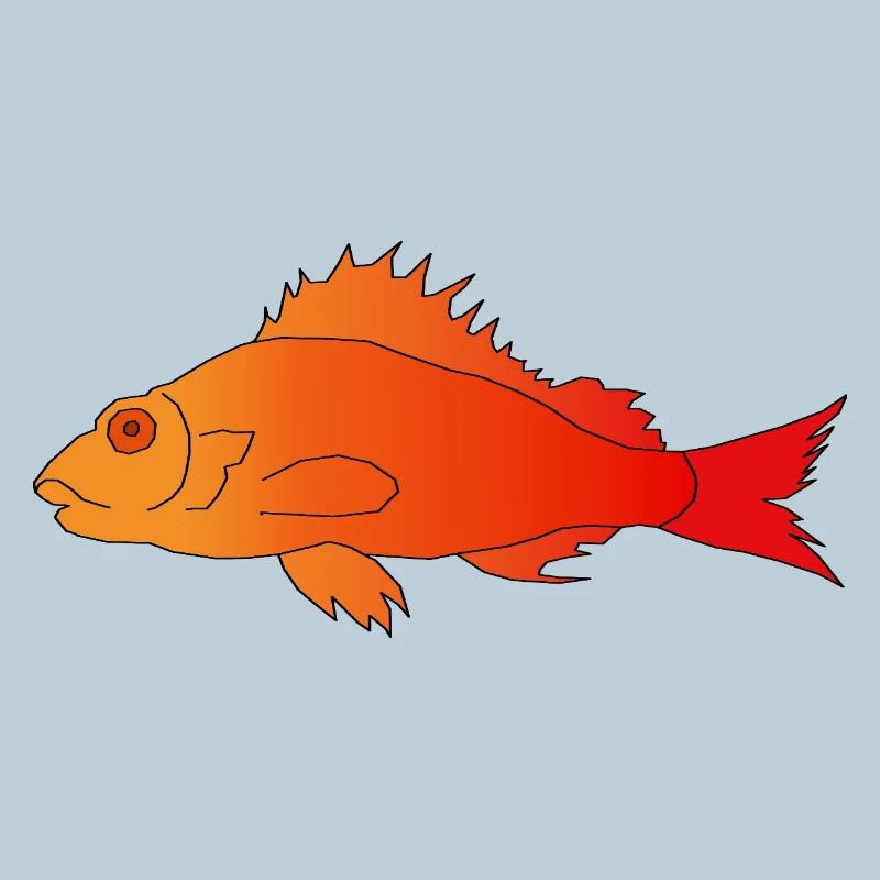 Poisson à nageoire dentelée