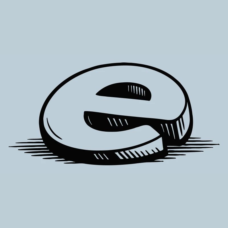 Headphone silhouette in a circle
