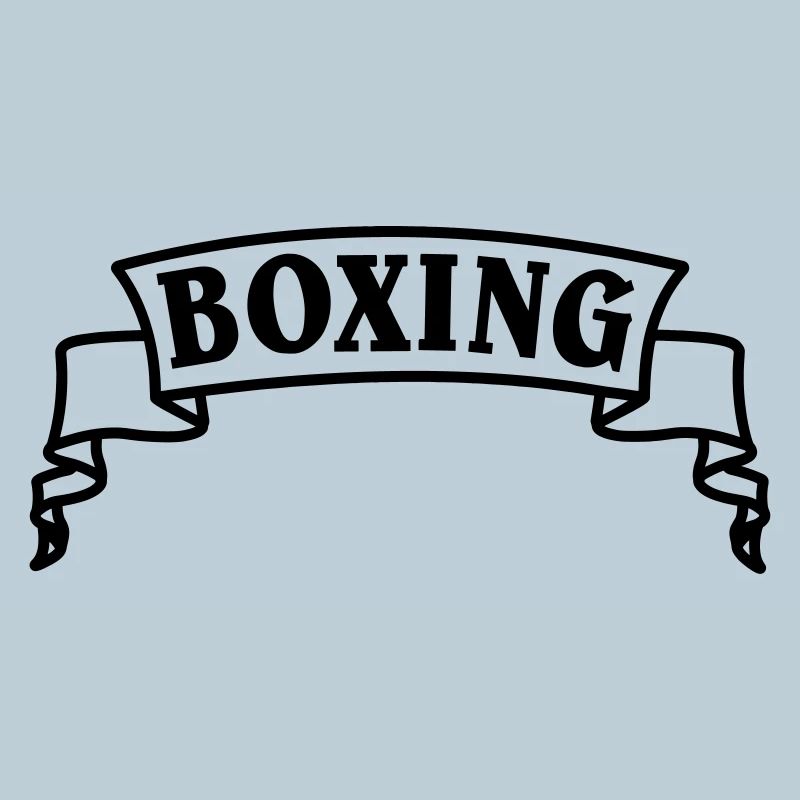 Boxen Boxtext in Wimpel oder Banner
