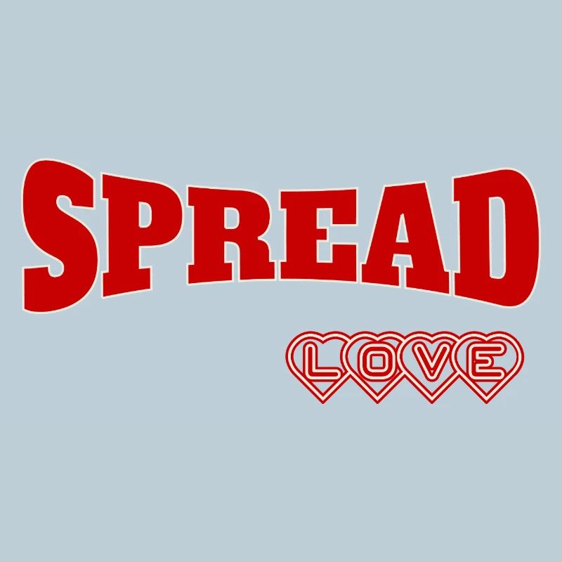 Ausdrucksstarkes Spread Love Design