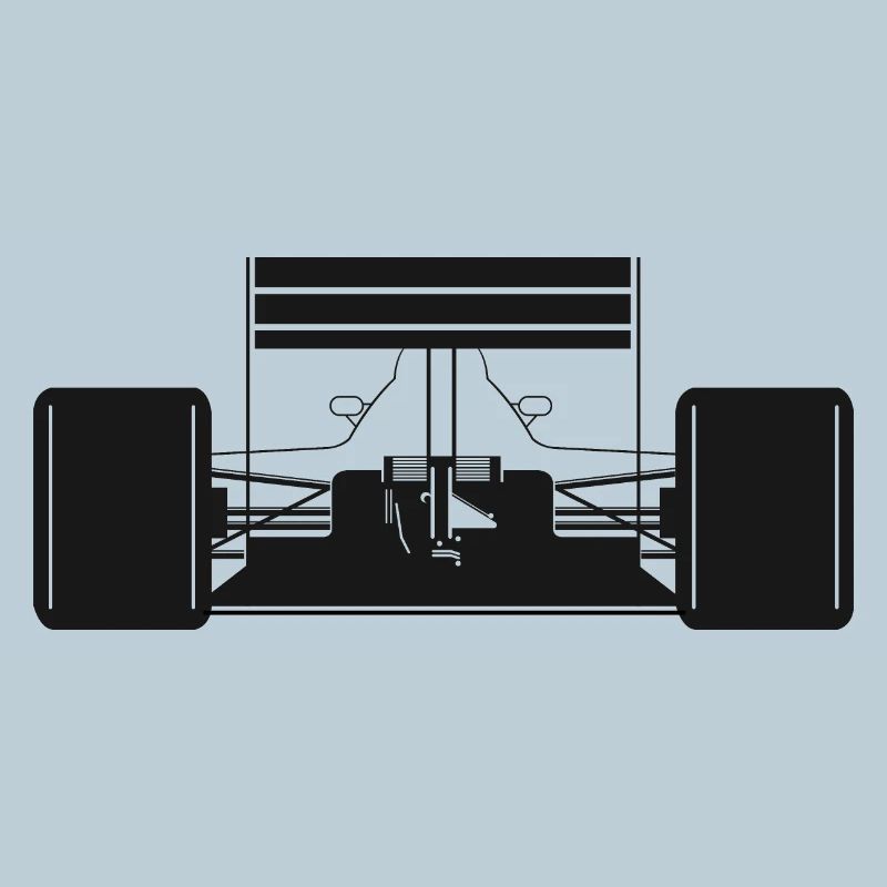 Voiture de formule arrière Voitures de course Symbole de course