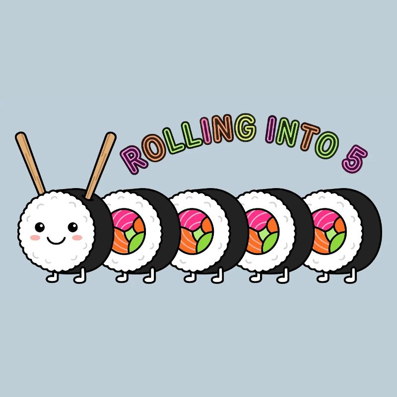 Rolling Into 5 Sushi Geburtstag