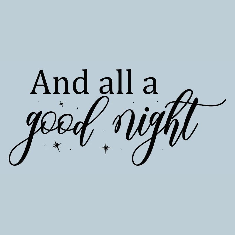 Gute Nacht Script mit Sternen