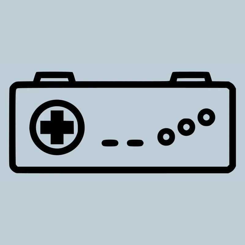 Retro Gamepad Outline Icon