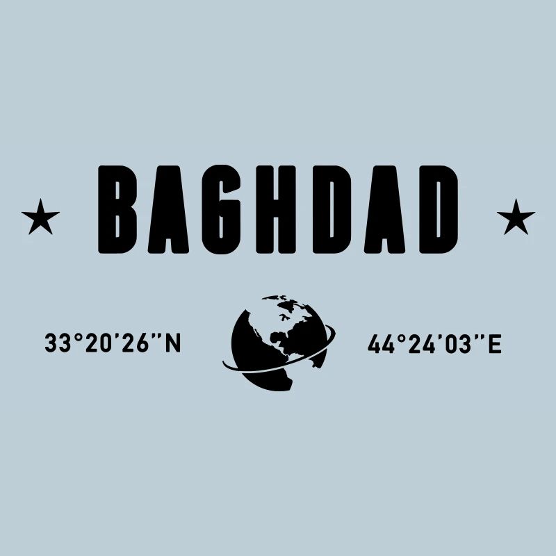 Bagdad, Irak Coordonnées Planète Terre