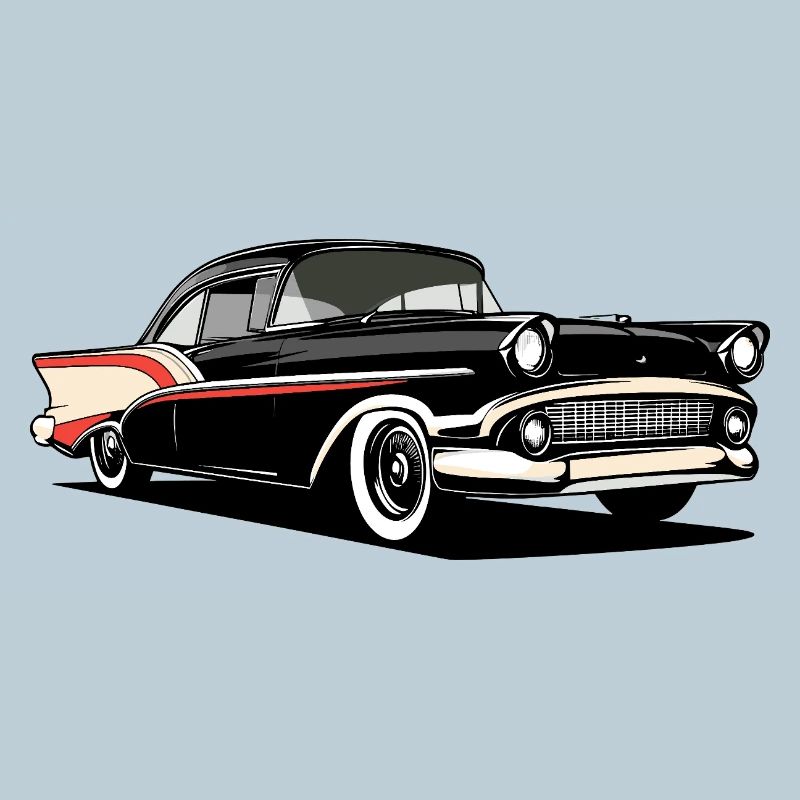 Illustration de voiture rétro