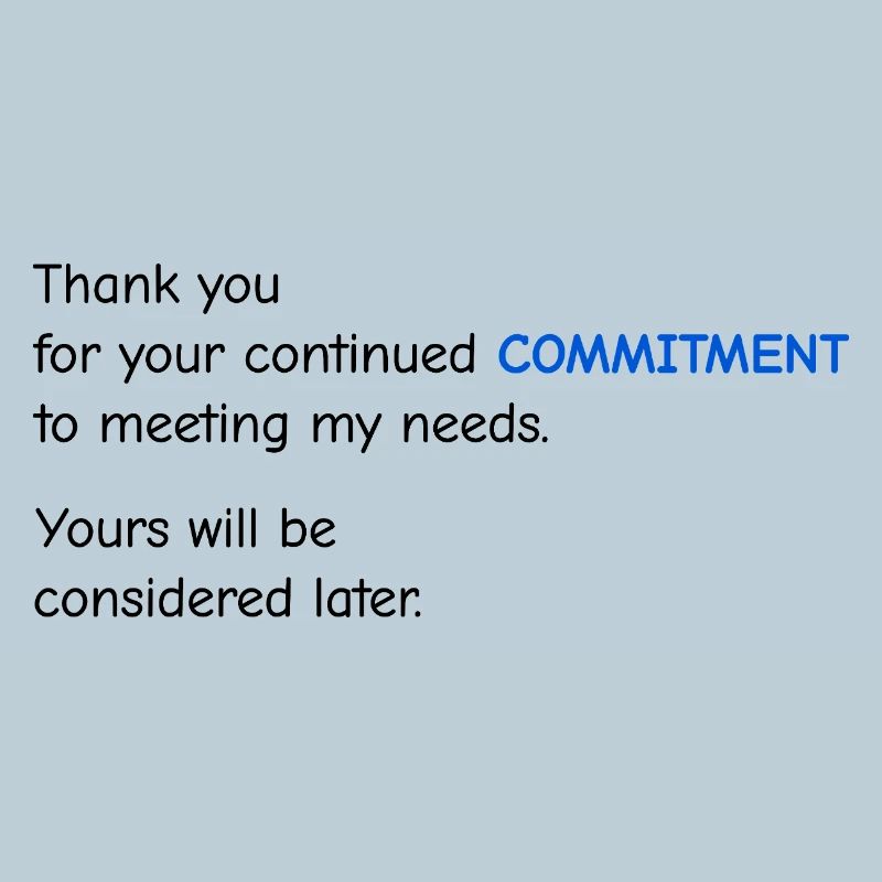 Baby Performance Review - Commitment