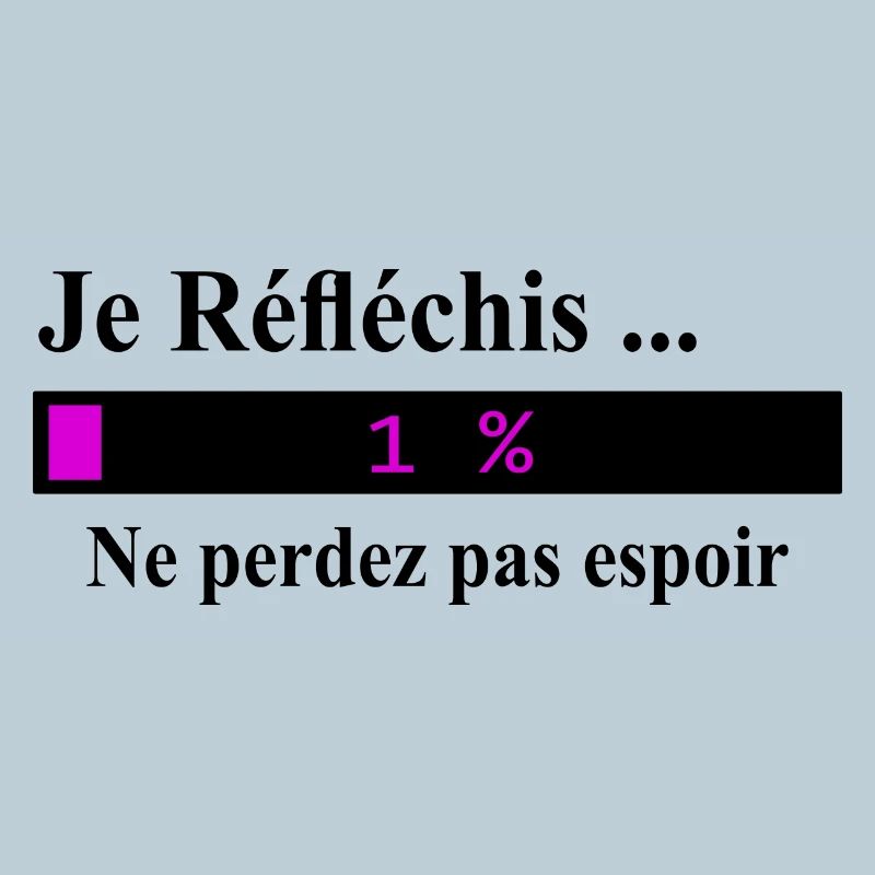 Je réfléchis ne perdez pas espoir