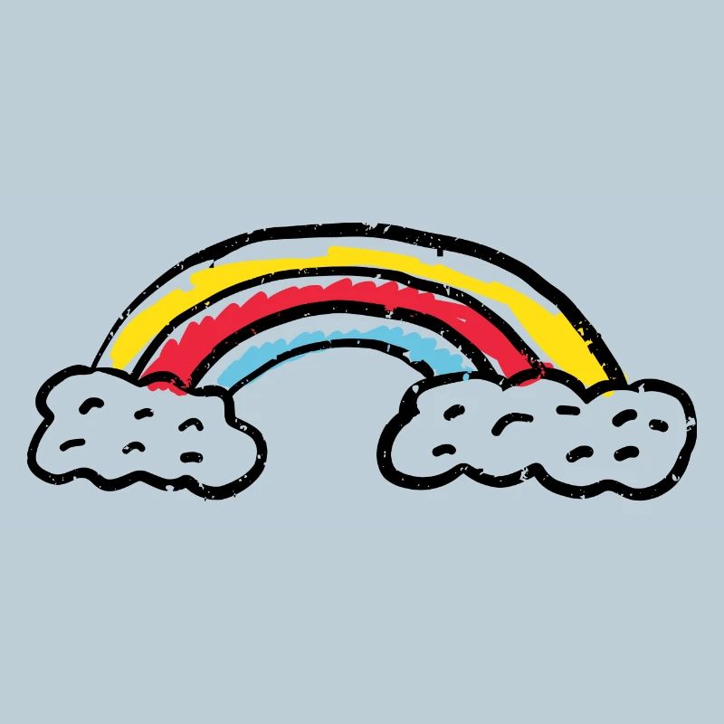 Regenbogen-Pinsel-Bogenstriche