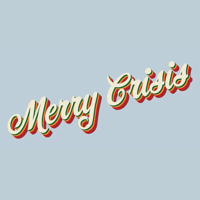 Conception de Noël Merry Crisis