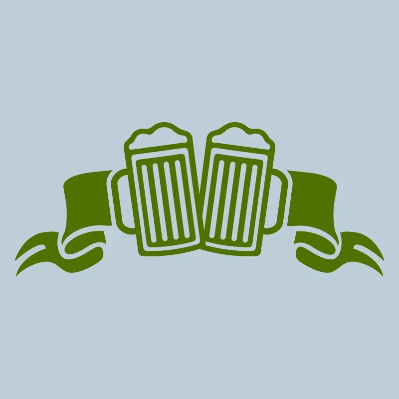 Zwei Biergläser Stoß