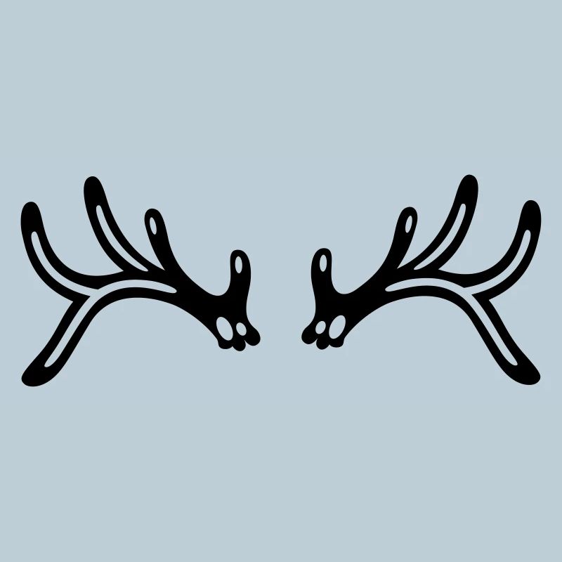 Reindeer antlers deer silhouette Christmas