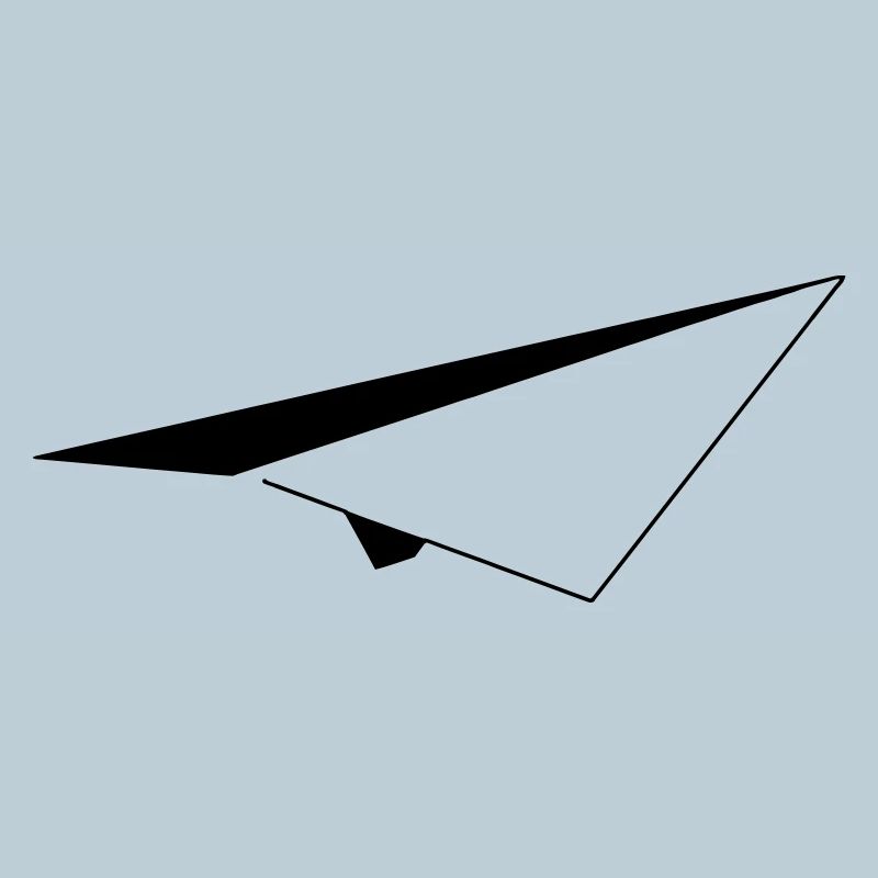 Minimalistisches Papierflugzeug