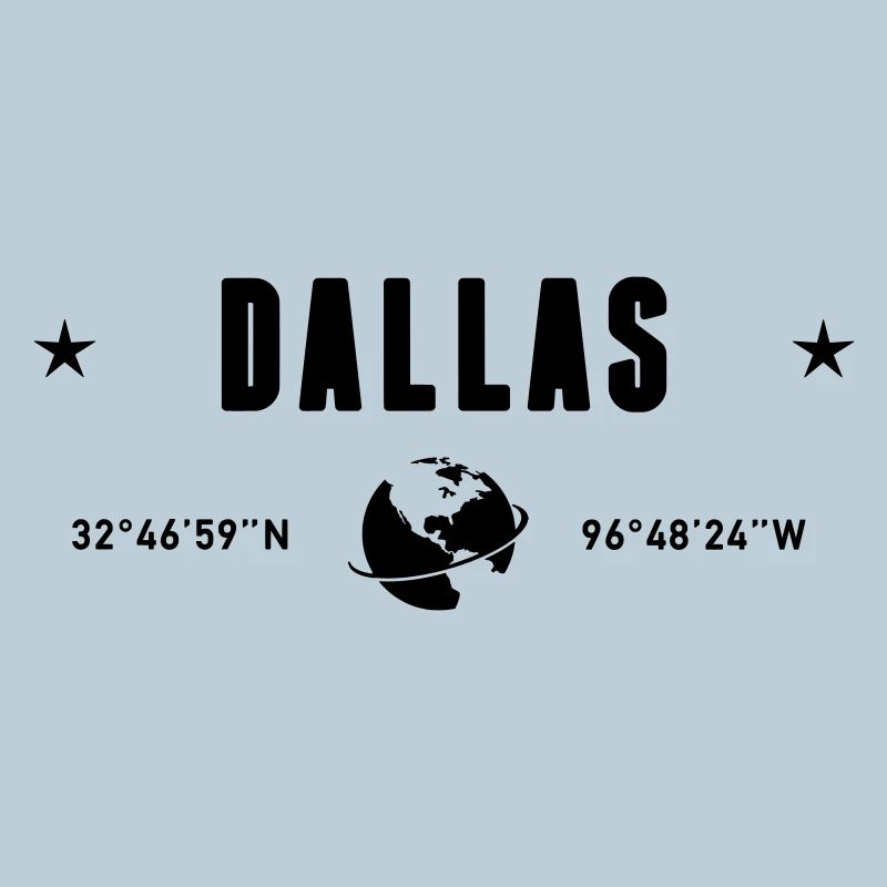 Dallas Texas Coordinates Planet Earth