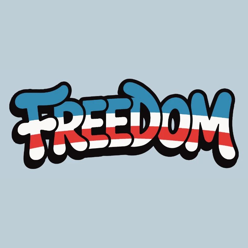 Freedom Typografie Statement Design