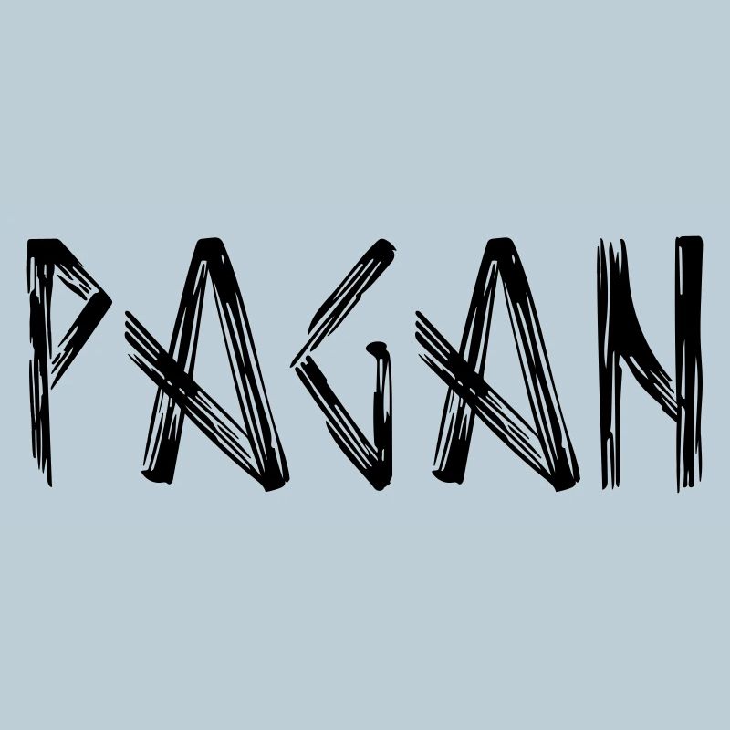 Logo de lettrage païen