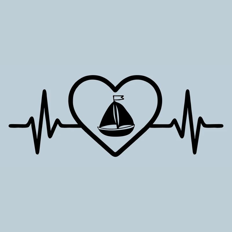 Segelboot Boot Herz Meer