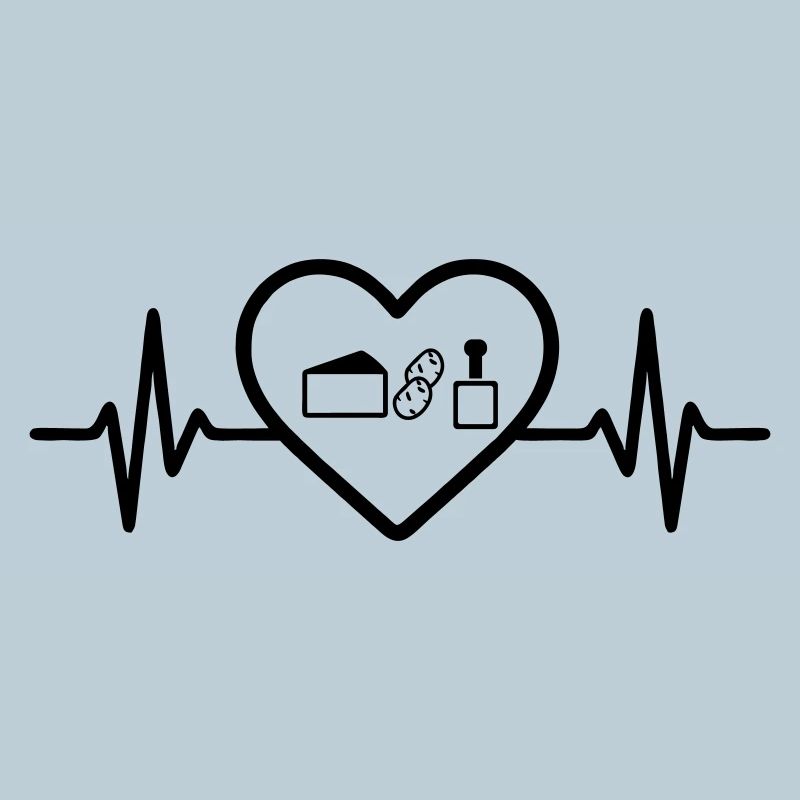 Raclette Cheese Heart Winter